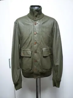 最高級 schiatti リバーシブル ラムレザー ブルゾン ジャケット A-2