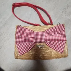 repipi armario かごバッグ ショルダーバッグ ギンガムチェック