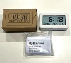 【新品・未使用】無印良品　MUJI　デジタルバスクロック
