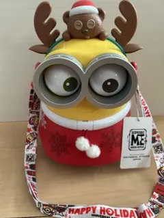 USJ ポップコーンバケツ　ミニオン　クリスマス