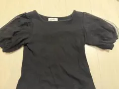 dazzlin 黒 パフスリーブ Tシャツのサムネイル