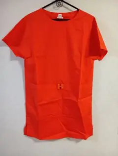 ☆値下げ☆美品☆エルメスHERMESポケット付きHロゴ　コットンワンピースのサムネイル