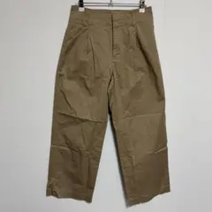 ★ UNIQLO ユニクロ ハイウェスト チノ ワイドパンツ ベージュ W61