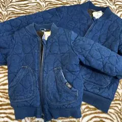 キッズ デニムキルトジャケット 90、120