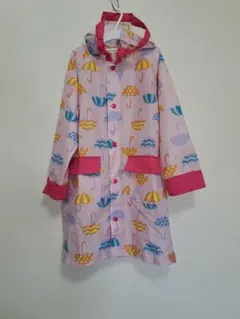 ブランシェスピンク 傘デザイン レインコート120 収納袋付き