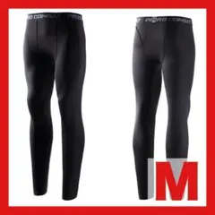 ラスト1点 スポーツタイツ インナータイツ スパッツ レギンス M ブラック 黒