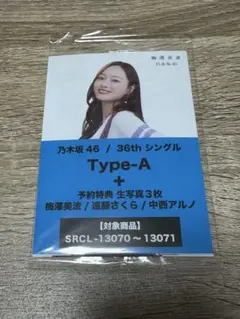 乃木坂46 生写真 歩道橋セブンネット予約特典 梅澤美波　遠藤さくら　中西アルノ