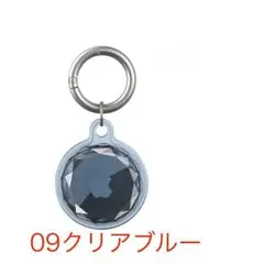 09：まとめ売り歓迎！AirTag用 クリアカットケース ブルー