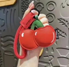 じゃらじゃらキーホルダー バックチャーム さくらんぼチャーム ファッション 小物