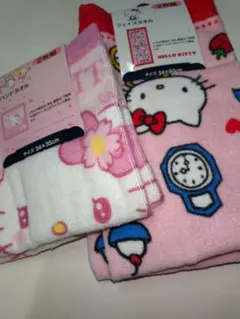 HELLO KITTY ハンドタオル&フェイスタオル２枚組セット
