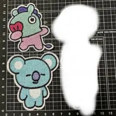 BTS BT21防弾少年団刺繍アイロンワッペン マン　MANG コヤ