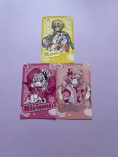 にじさんじ デコラ ランダムチェキ風カード 卯月コウ 周央サンゴ 魔界ノりりむ