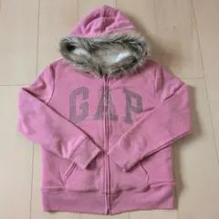 ①【タグ付】y2k☆GAP☆ファートリムロゴボアパーカー