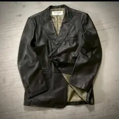 未着用 BALMAIN レザー テーラードジャケット M