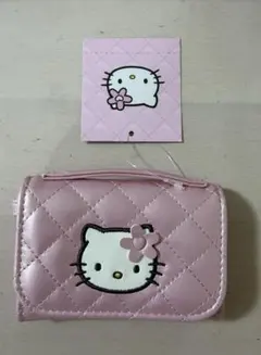 【タグ付】サンリオ ミニチュアキルト ウォレット形コインパース ピンク
