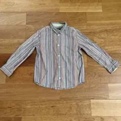 ポールスミス　Paul Smith キッズ用ストライプ長袖シャツ　4a