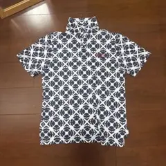 Callaway 花柄ポロシャツ Lサイズ ネイビー/ホワイト