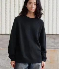 新品 wym STANDARD AZE MELANGE KNIT チャコール Sのサムネイル