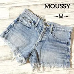 マウジー デニムショートパンツ 24 М Ｌ カットオフ ヴィンテージ加工 綺麗