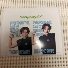 nct127 ポップアップ　CARD COVER STICKER ヘチャン