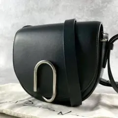 美品/保存袋付 フィリップリム レザー ショルダーバッグ フラップ ブラック