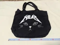 jouétie 猫顔トートバッグ ブラックのサムネイル