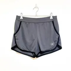 アシックス　ハーフパンツ　L グレー　ランニングパンツ　スポーツウェア