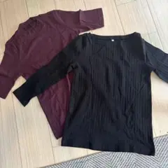 無印良品　UNIQLO リブTシャツ M