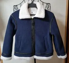 新春セール ユニクロ JW Anderson ネイビー ボアブルゾン 120