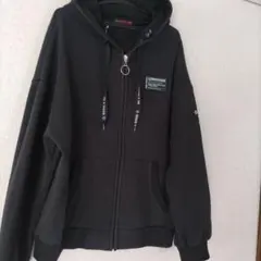 LOVETOXIC ブラック フルジップパーカー キッズ女の子 160㎝