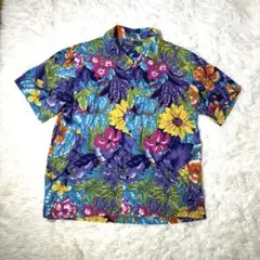 Poloラルフローレン 90s ADAMS アロハシャツ サイズL - メルカリ