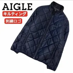 美品‼️ AIGLE キルティングジャケット y2k テック系 ネイビー Mのサムネイル