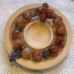 レッドインクォーツ レッドガーデン 華やか癒し系♡紅花水晶の天然石ブレスレット