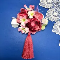 髪飾り　ヘアアクセサリー　コサージュ　タッセルセット　成人式