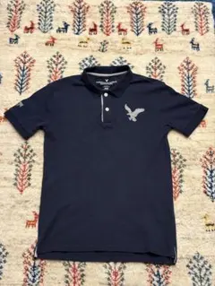 AMERICAN EAGLE OUTFITTERS ポロシャツ ネイビー
