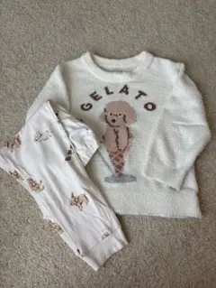 GELATO piqué ルームウェア 上下セット xs（100-110cm）のサムネイル