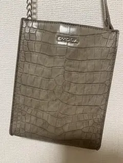 EMODA クロコ型押し ショルダーバッグ