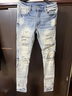 mnml X165 PAISLEY SKINNY DENIM(JBLFLIP6） - メルカリ