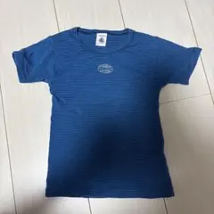 PETIT BATEAU 青ストライプ Tシャツ 4ans/102cm