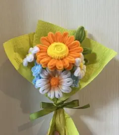 モールフラワー チャイラテ shop 枯れないお花 オレンジ 韓国花束