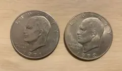 値下【超お宝】アメリカ 1972年 アイゼンハワー大統領 1ドル 銀貨 1972年 アイゼンハワー大統領 1ドル白銅貨・硬貨 - メルカリ