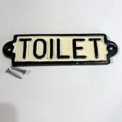 M*X様 TOILET アイアンサインプレート ネジ付き❤️DULTONのサムネイル
