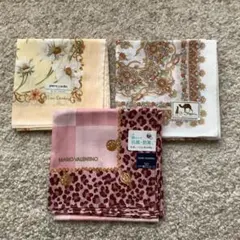 ハンカチ3セット（pierre cardin, MARCO VALENTINO）