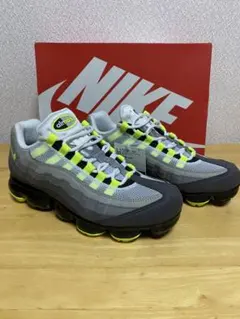 新品 NIKE AIR VAPORMAX95 グレー/イエロー 27.0㎝