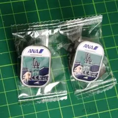 【非売品・2個セット】ANA ロサンゼルス・ドジャース メタルピンバッジ