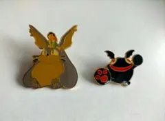 わくわく7 ピンバッジ 2個セット レトロ　対戦格闘ゲーム