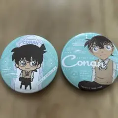 名探偵コナン 江戸川コナン CONAN茶屋 ハート型 缶バッジ - メルカリ