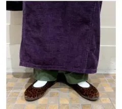 別注ビームスボーイ/アルべローラALBEROLA ハスキーフラット シューズ