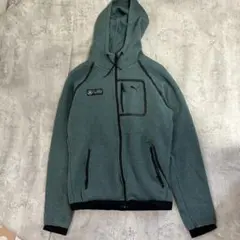 PUMA × メルセデスベンツ　パーカー フード　グリーン スポーツMIX F1