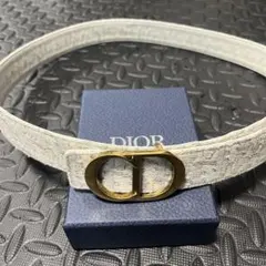 P1 クリスチャンディオール Dior ベルト 白 ヴィンテージ - メルカリ